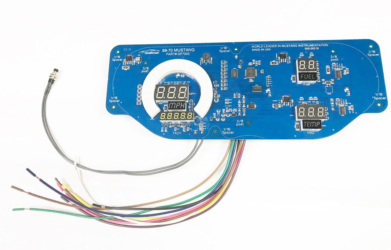 1969-1970 Ford Mustang LED Digital Gauge Panel