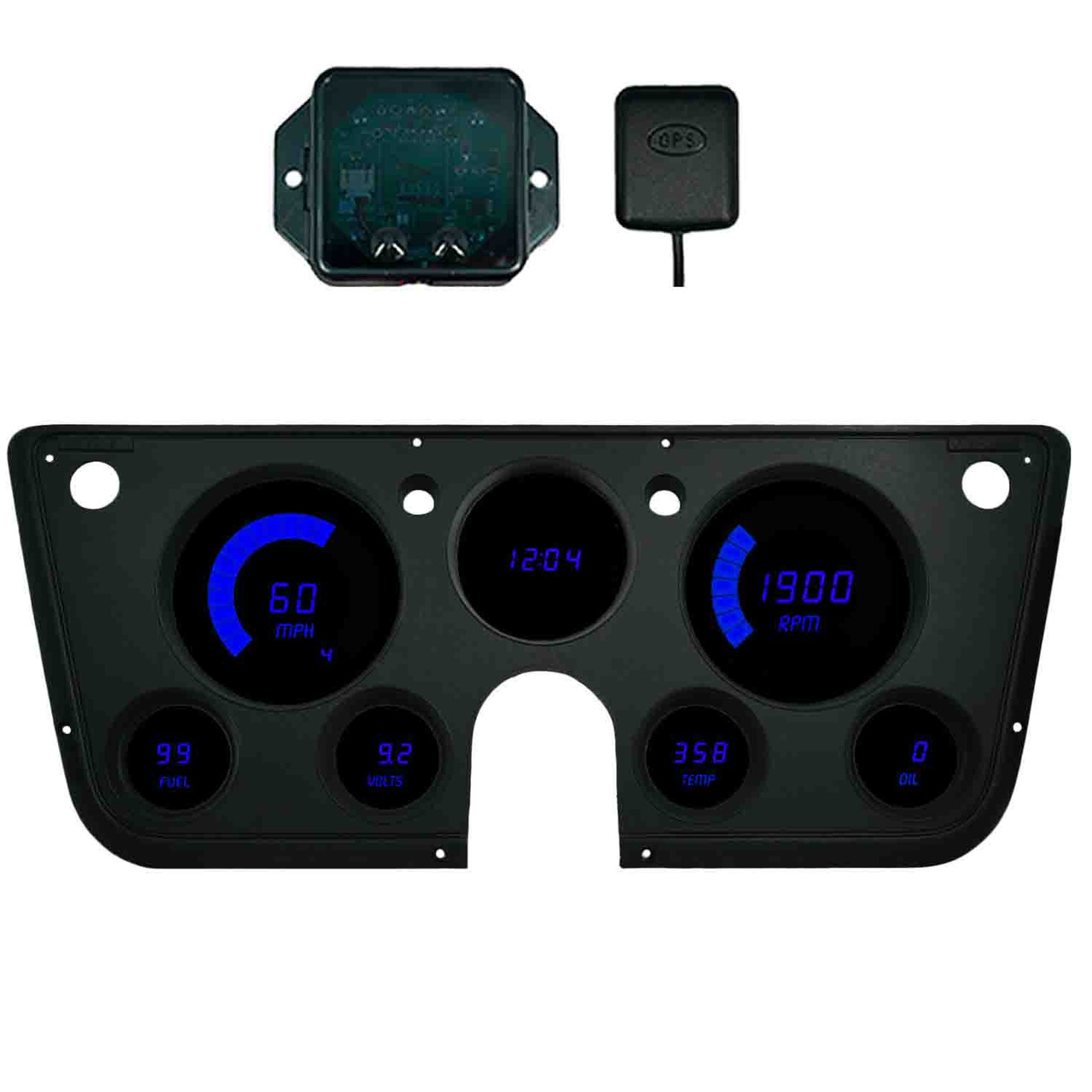 1967-72 Chevy Truck LED Digital Gauge Panel - DP6003-S9020b