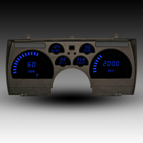 Intellitronix DP4000B Blue LED Digital Dash Panel For 1967-1968 Camaro / Firebird – Made In USA