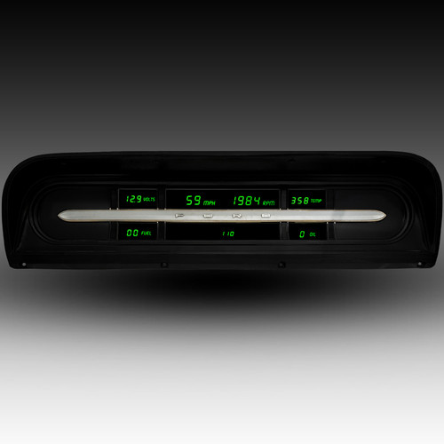 1967-72 Ford Truck LED Digital Gauge Panel - GREEN