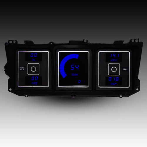 1973-79 Ford Truck LED Digital Gauge Panel - BLUE