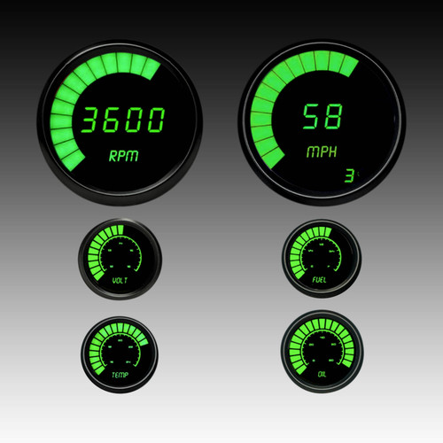 Multi-Gauge LED Digital Bargraph Set Black Bezel – M9999