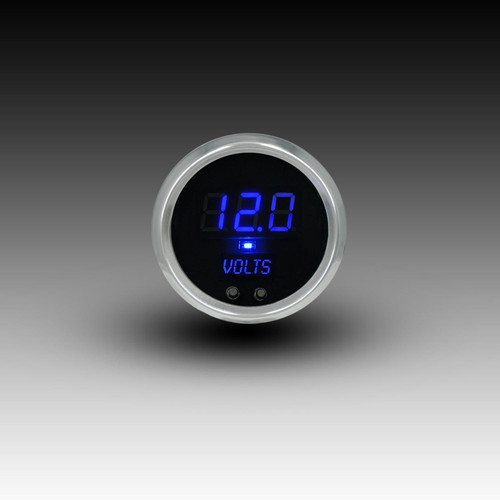 Voltmeter Co-Pilot Alarm LED Digital Black Bezel - BLUE Voltmeter Co-Pilot Alarm LED Digital Black Bezel - BLUE