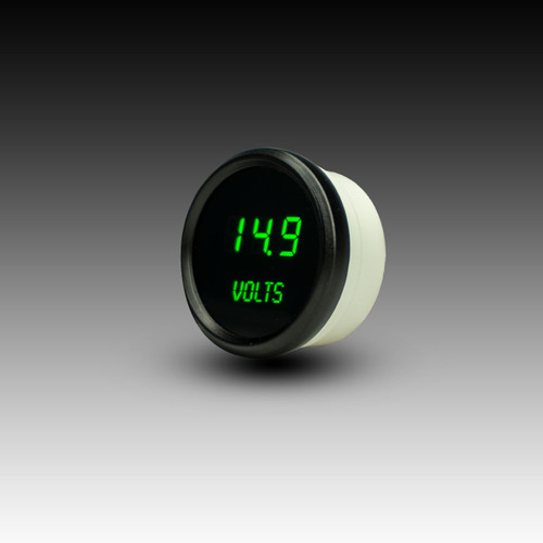 Voltmeter LED Digital Black Bezel - GREEN