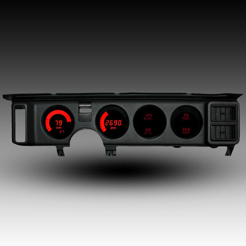 1982-1990 Pontiac Firebird LED Digital Gauge Panel - RED 1982-1990 Pontiac Firebird LED Digital Gauge Panel - RED