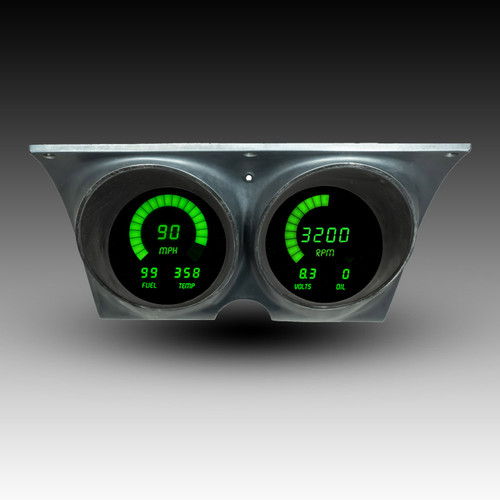 1967-1968 Camaro LED Digital Replacement Gauge Panel – GREEN