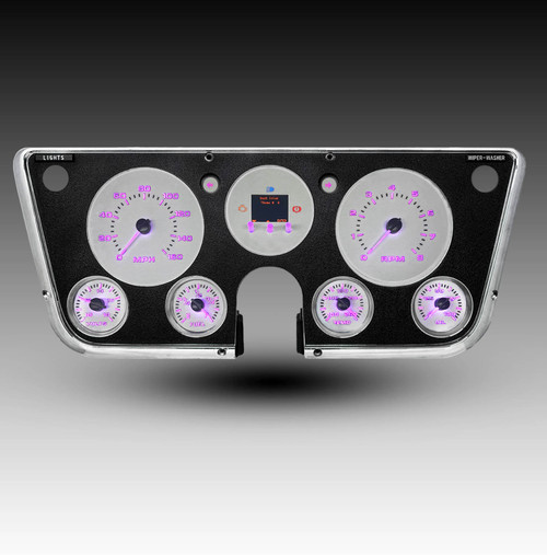 1967–1972 Chevy Truck Analog White Aurora Edition Gauge Panel