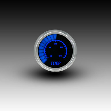 Led Barometer Water Temperature Analog LED Bargraph Chrome BS9113