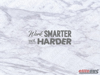 Work SMARTER not HARDER - Decal