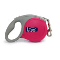 Ancol Viva Retractable Lead Lrg Pink