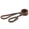 Ancol Nyl Del Rp Slip Lead Brn 12mm