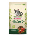 Bag of Versele Laga Nature Chinchilla food, beige, with a chinchilla illustration and vegetables.
