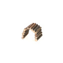 Wooden bendy sticks tunnel, natural wood, arch shape, small size.