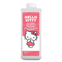 Hello Kitty cat litter deodorizer, pink and white bottle, featuring Hello Kitty design, baby powder scent.