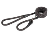 Ancol Extr Rope Slip Lead Blk/Gry12mm