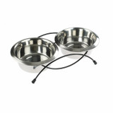 Classic Anti-Tip Twin Stand&Dish 2x950ml