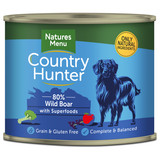 N/Menu Ctry Hunter Dog Tins WBoar 6x600g
