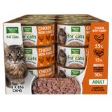 N/Menu Cat Chicken & Turkey Tins 18x85g