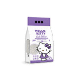 Hello Kitty cat litter bag, lavender scent, white and purple, 5L.
