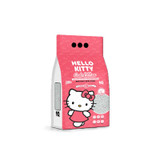 Hello Kitty cat litter bag, pink and white, Hello Kitty graphic, 10L size.