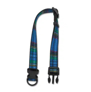 Ancol Tartan Adj Coll Blue 45cm-70cm 5-9