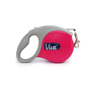 Ancol Viva Retractable Lead Sml Pink