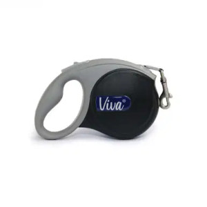 Ancol Viva Retractable Lead Med Blck