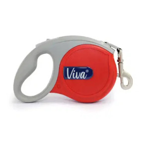 Ancol Viva Retractable Lead Lrg Red