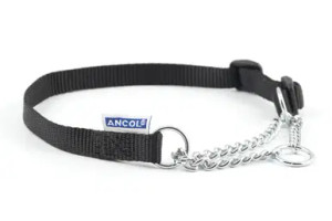 Ancol Nyl Chain Check Col Blck S2-4