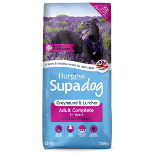 Burgess Supadog Greyhound and Lurcher Chicken Dry Dog Food 12.5kg Bag