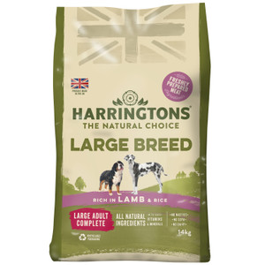 Harringtons Large Breed Adult Lamb and Rice Dry Dog Food 14kg Bag