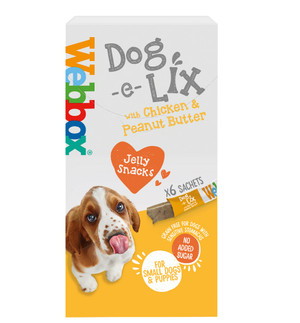 Webbox Dog-e-Lix Jelly Chicken & Peanut Butter Creamy Treat 90g