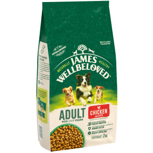 James Wellbeloved Adult Chicken & Rice 2kg - Zing Paws James Wellbeloved Adult Chicken & Rice 2kg - Zing Paws