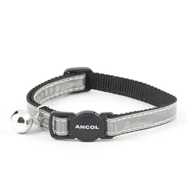 Ancol Cat Collar Refl Gloss Silver Ancol Cat Collar Refl Gloss Silver