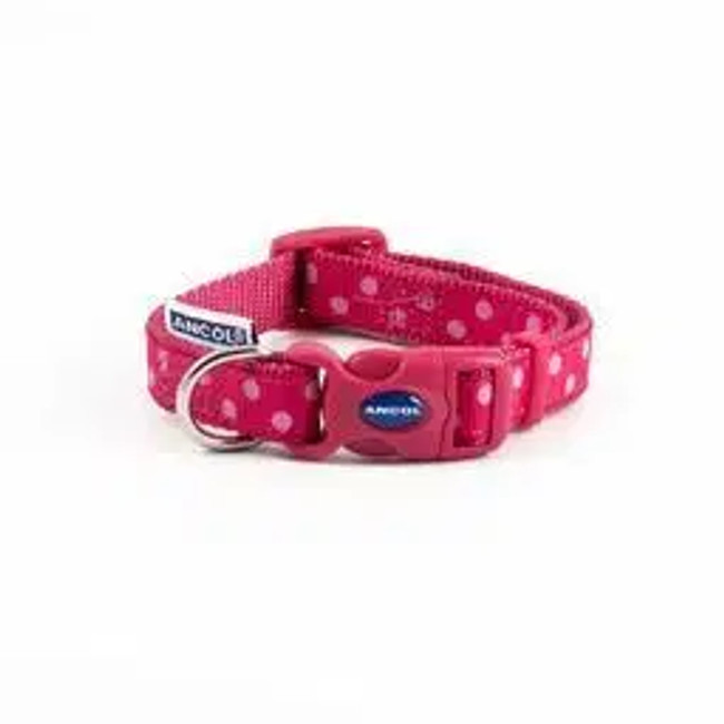 Ancol Vintage Polka Dot Col Pink 1-2 Ancol Vintage Polka Dot Col Pink 1-2