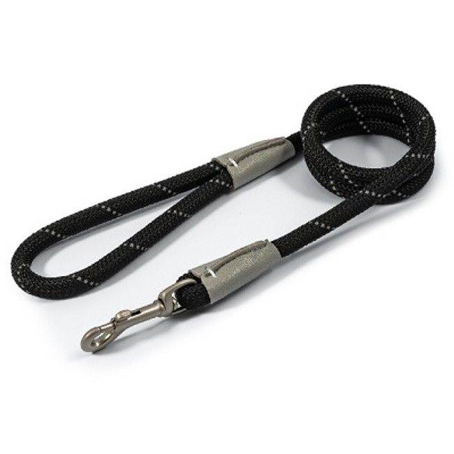 Ancol Viva Rope Refl Snp Lead Blk12mm Ancol Viva Rope Refl Snp Lead Blk12mm