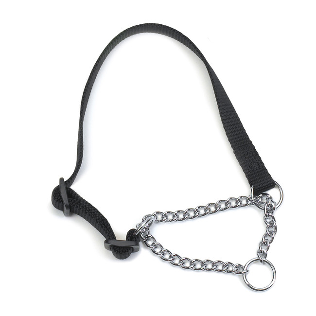 Ancol Nyl Chain Check Col Blck S1-2 Ancol Nyl Chain Check Col Blck S1-2