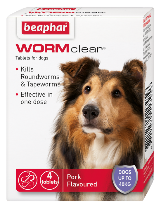 Beaphar WORMclear Dog to 40kg 4 tabs x6 Beaphar WORMclear Dog to 40kg 4 tabs x6