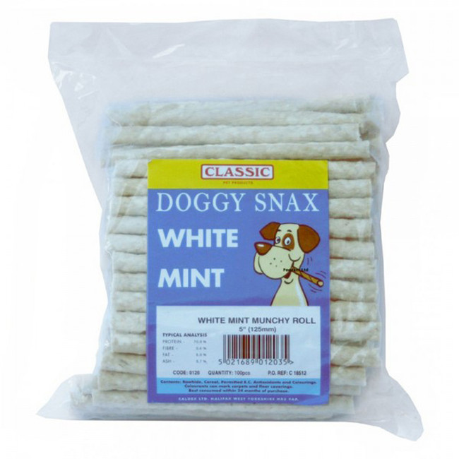 Classic Munchy Roll White Mint 100x5" Classic Munchy Roll White Mint 100x5"