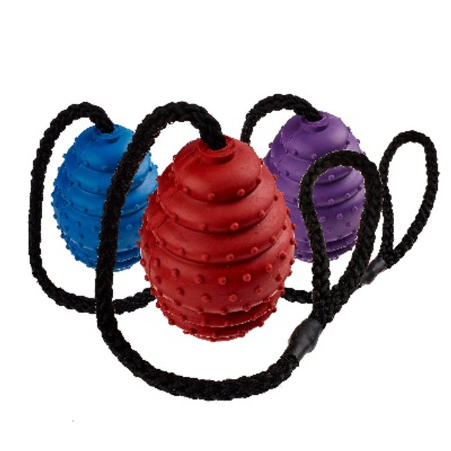 Classic Rubber Oval Ball on Rope 6x100mm Classic Rubber Oval Ball on Rope 6x100mm