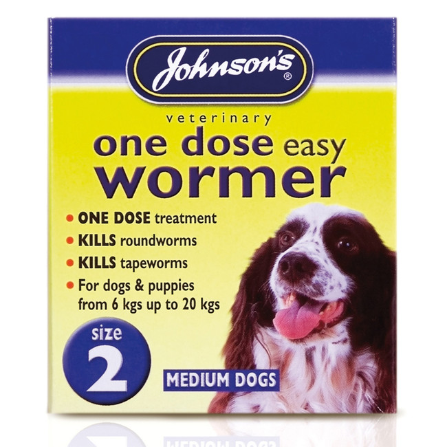 JVP Dog 1 Dose Wormer Size 2 2Tabx6 JVP Dog 1 Dose Wormer Size 2 2Tabx6
