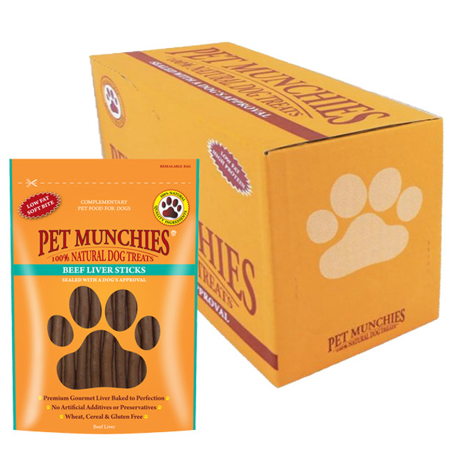 Pet Munchies Dog Beef Liver Sticks 8x90g Pet Munchies Dog Beef Liver Sticks 8x90g