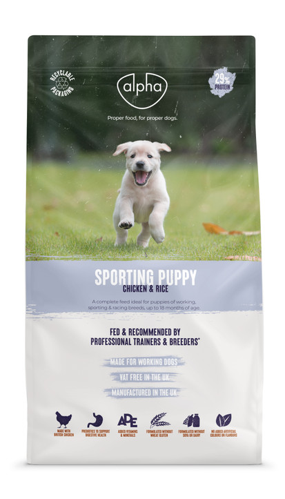 Alpha Sporting Puppy Chicken & Rice 15kg Alpha Sporting Puppy Chicken & Rice 15kg