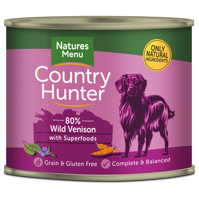 Natures Menu Country Hunter Venison & Blueberries 6 x 600g Natures Menu Country Hunter Venison & Blueberries 6 x 600g