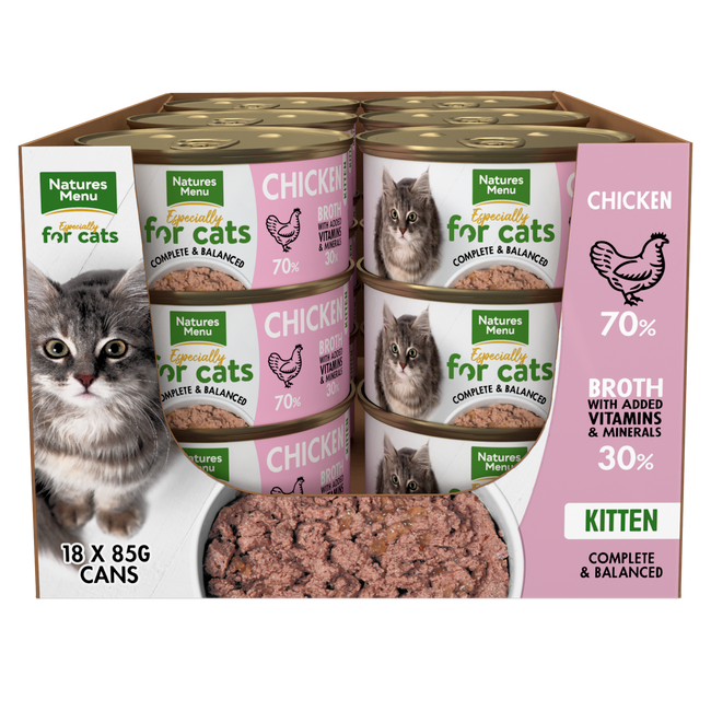 N/Menu Kitten Chicken Tins 18x85g N/Menu Kitten Chicken Tins 18x85g