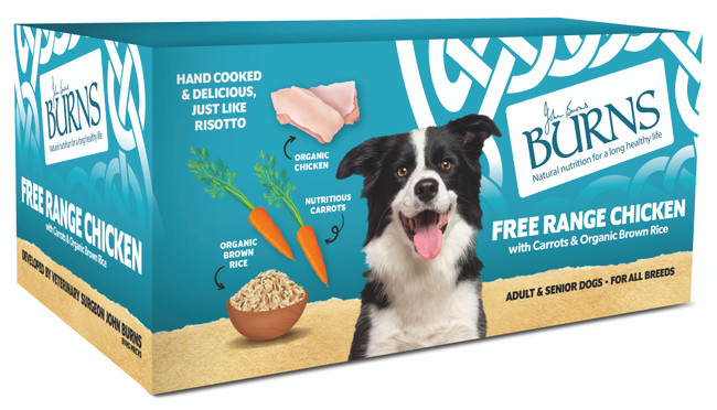 Burns Dog Tray Free Range Chick 12x150g