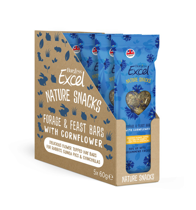 Burgess Excel Nat Snack CornF Bars 5x60g Burgess Excel Nat Snack CornF Bars 5x60g