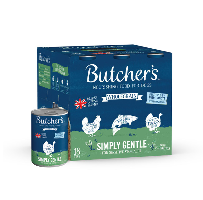 Butchers Tins Simply Gentle 18x390g Butchers Tins Simply Gentle 18x390g