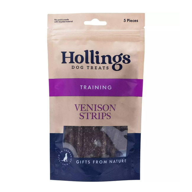Hollings 100% Nat Venison Strips 12x5pk Hollings 100% Nat Venison Strips 12x5pk