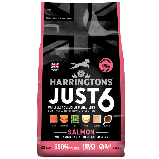 Harringtons Dog Just 6 Salmon 2kg Harringtons Dog Just 6 Salmon 2kg